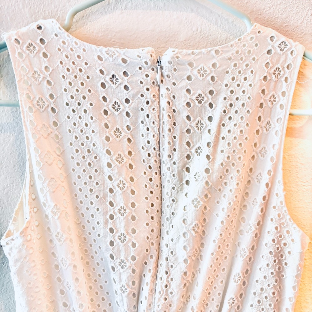 J. Crew White Eyelet Dress— Petite 00 - Picture 11 of 12